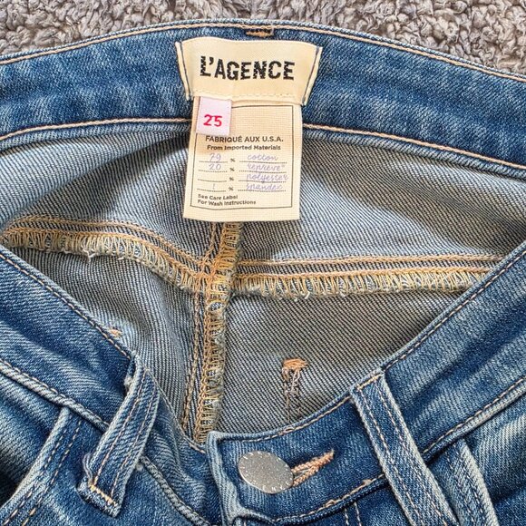 NWT: L' Agence Selma High-Rise Sleek Baby Bootcut Jeans Size 25 - Picture 14 of 14